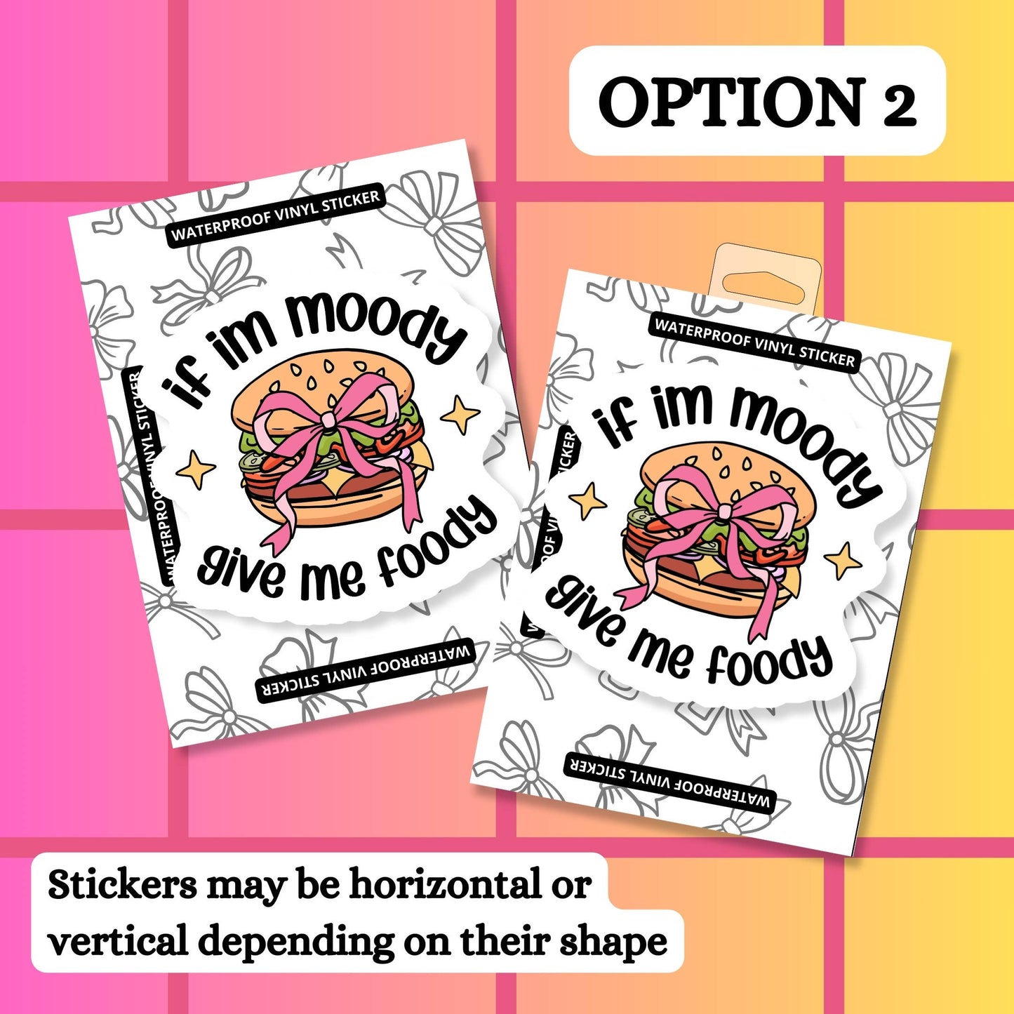 Food Hangry Relatable Funny Waterproof Vinyl Sticker