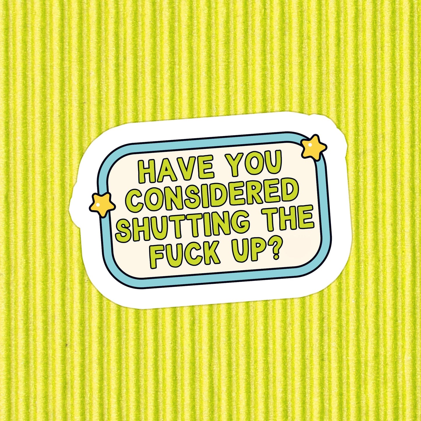 Relatable Funny Dark Humor Waterproof Vinyl Sticker