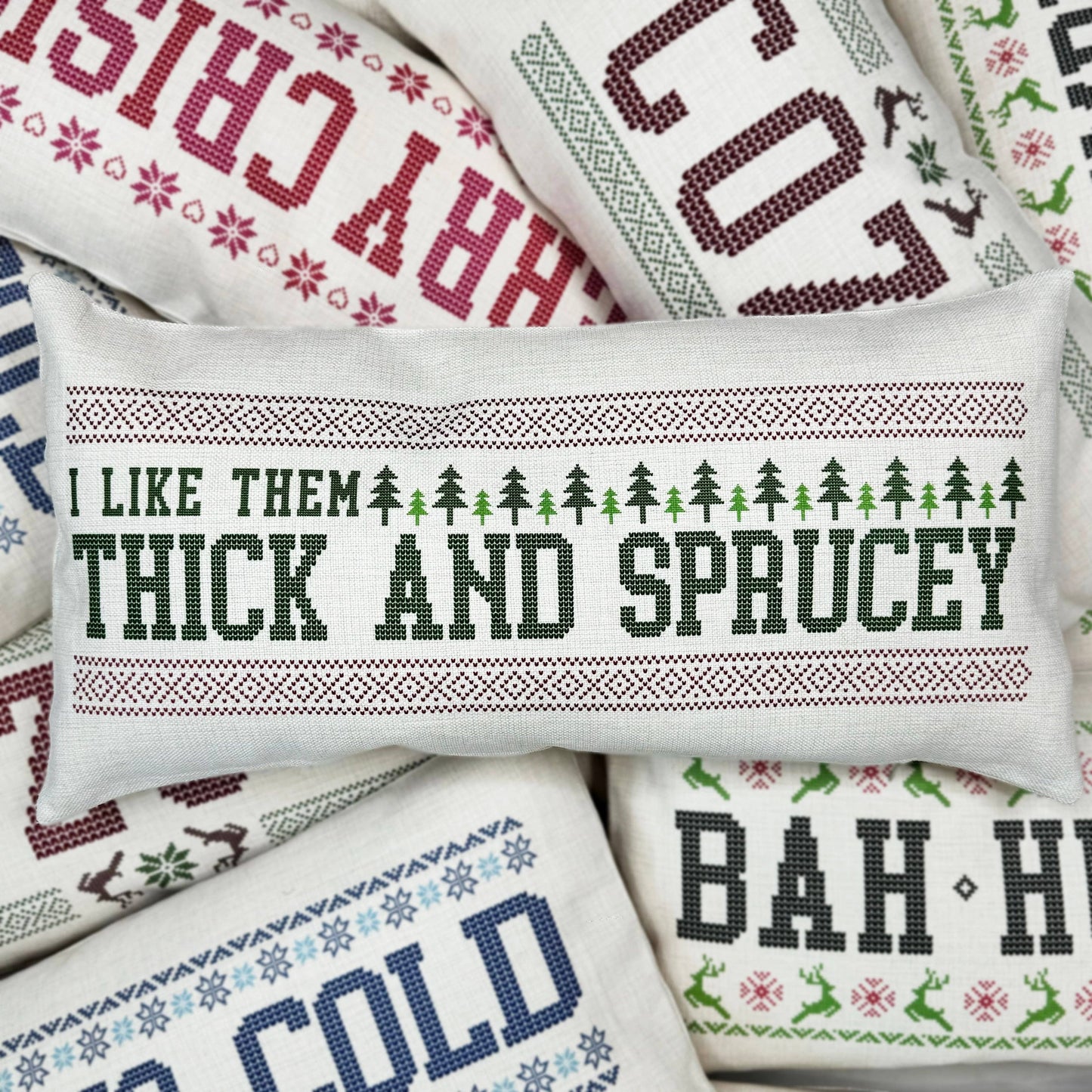 Funny Christmas Vintage Pillow, Funny Pillow, Christmas Deco