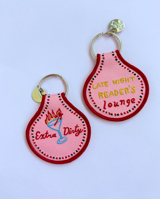 Readers Club | Bookish Embroidered Keychain