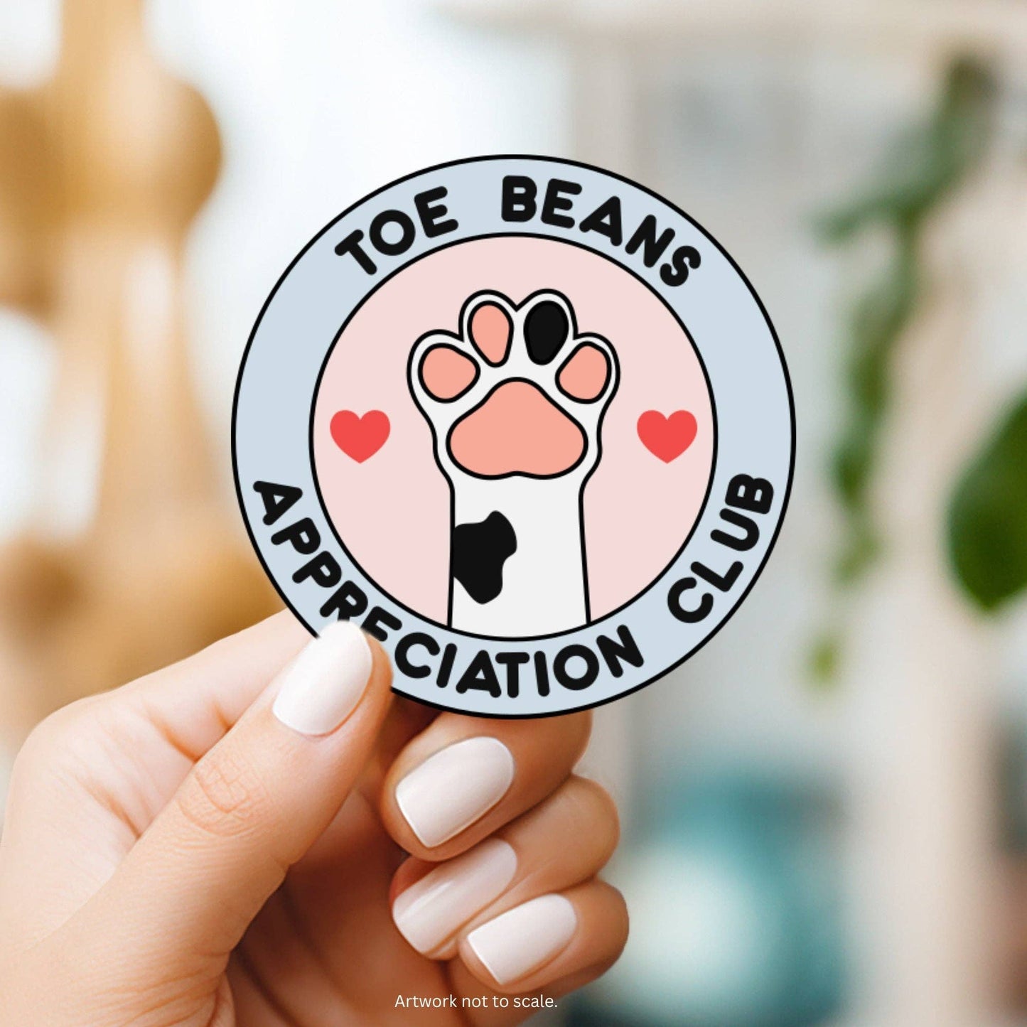 Toe Beans Appreciation Club Sticker