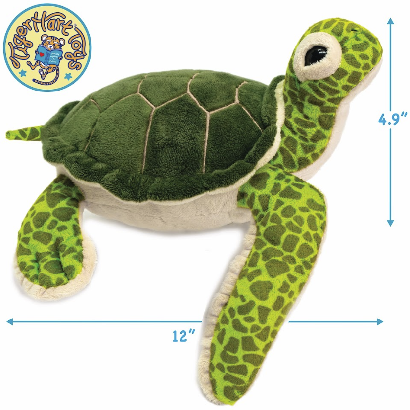 Turquoise The Green Sea Turtle - 15 Inch Stuffed Animal Plush