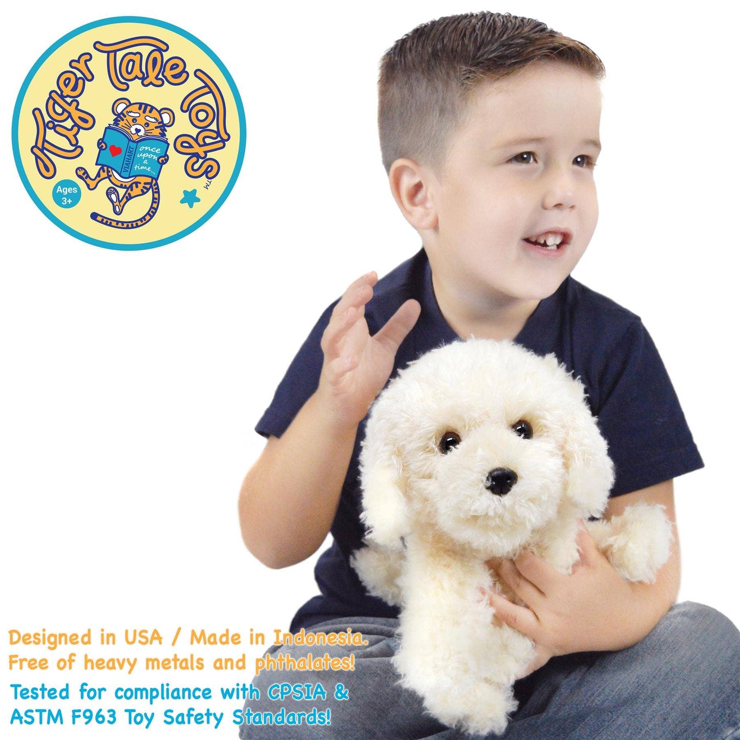 Luka The Labradoodle | 12 Inch Stuffed Animal Plush | By TigerHart Toys
