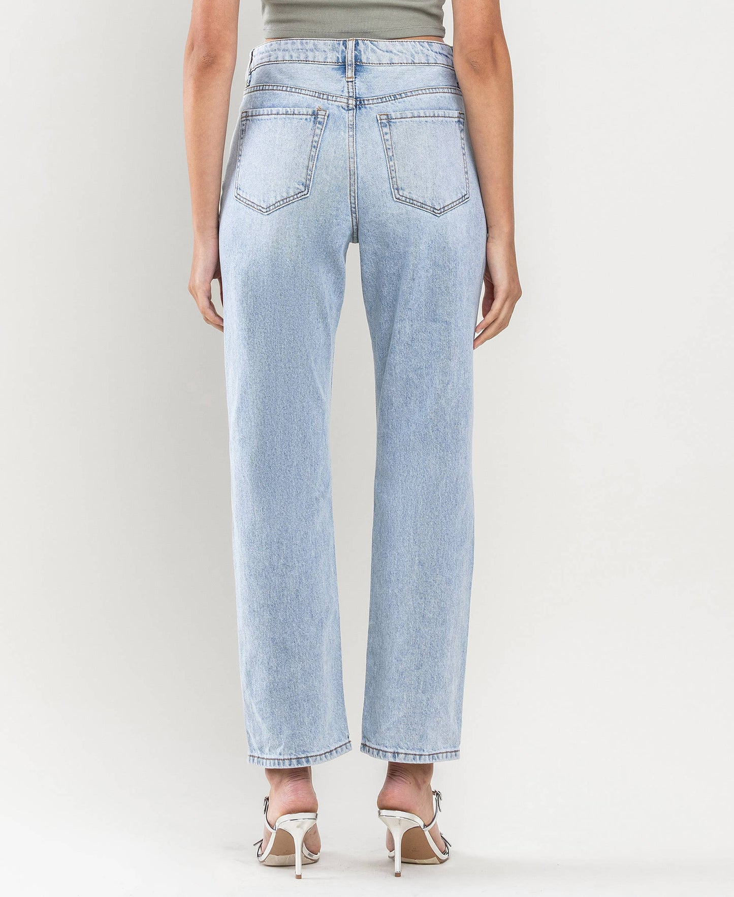 HIGH RISE ANKLE STRAIGHT JEANS LV1131
