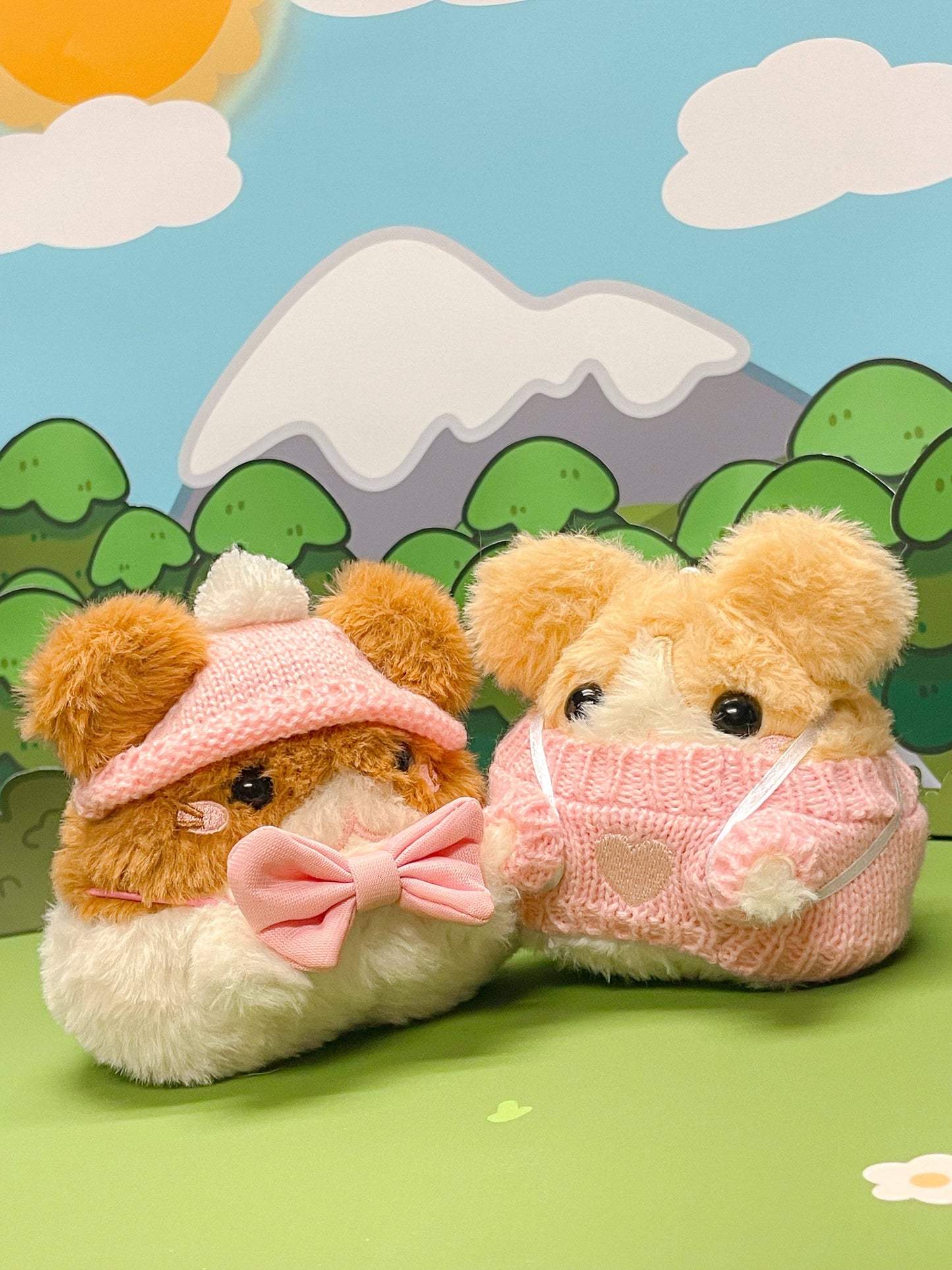 Pink PomPom Beanie - Plushie Accessories