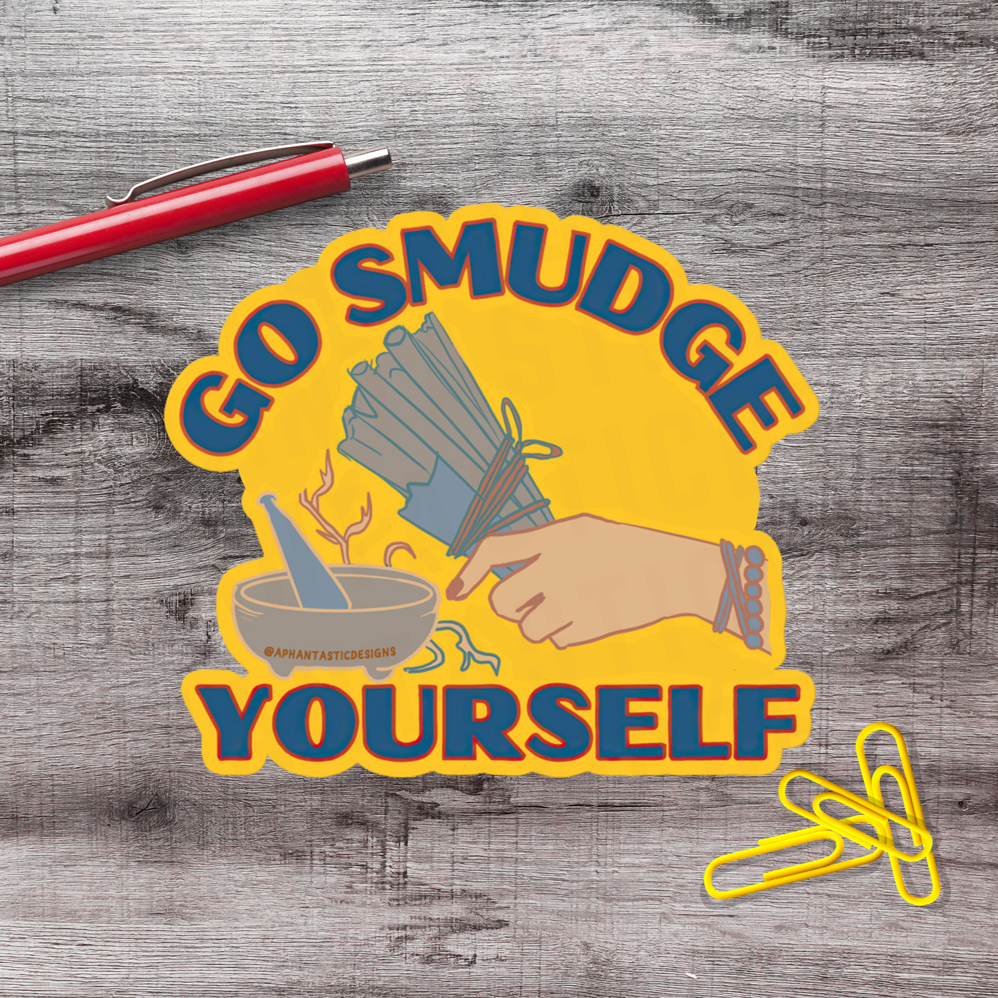 Go Smudge Yourself Vinyl Sticker