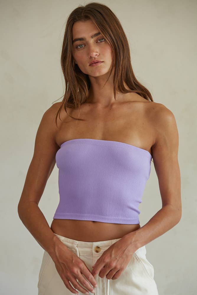 S1169N | Seamless Ribbed Tube Top