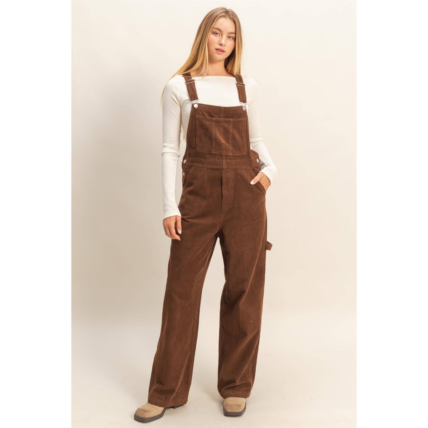 Mineral Washed Corduroy Overall