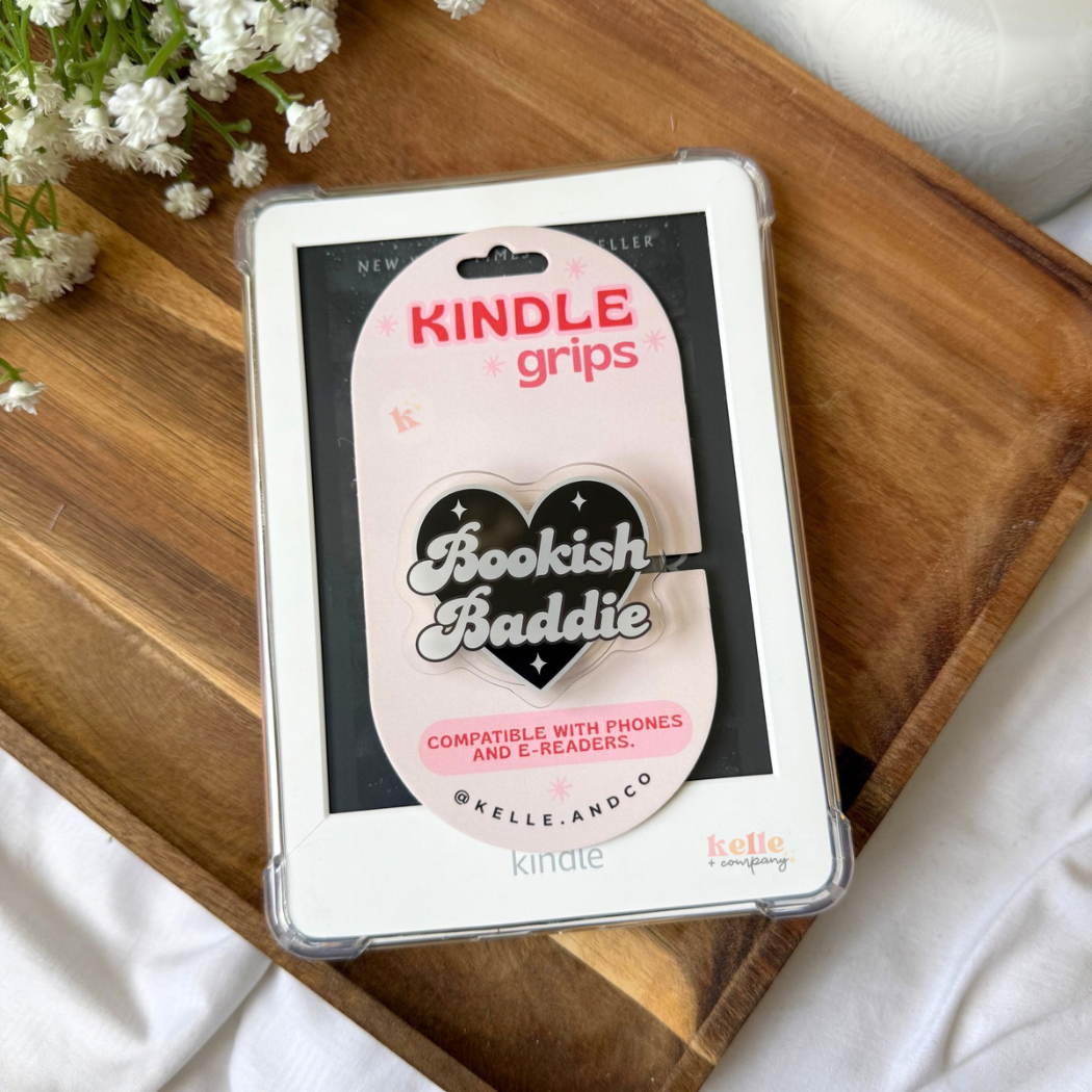 Bookish Kindle accessories | kindle grip | kindle case books