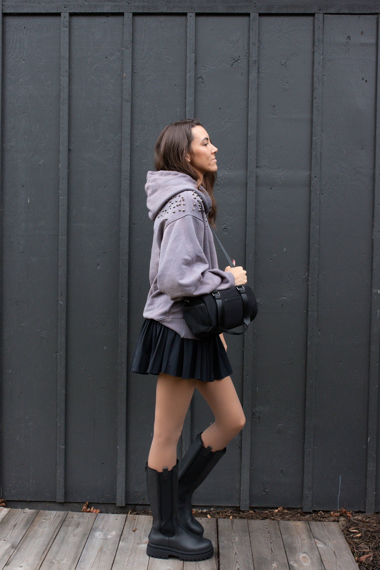 Barrel Bag in Neoprene Black