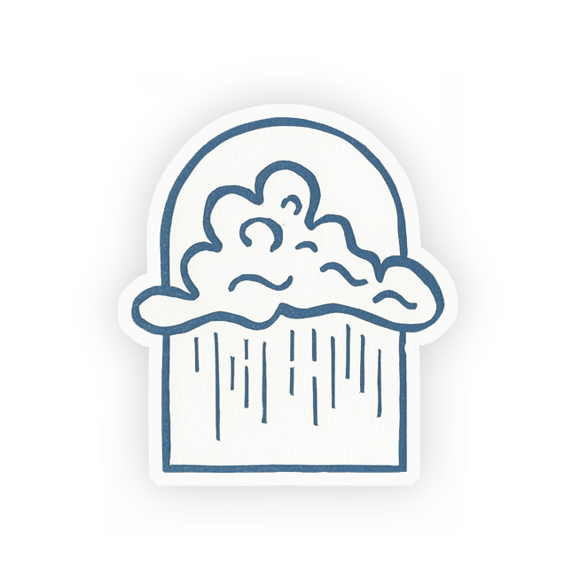 Rainy Days Vinyl Sticker
