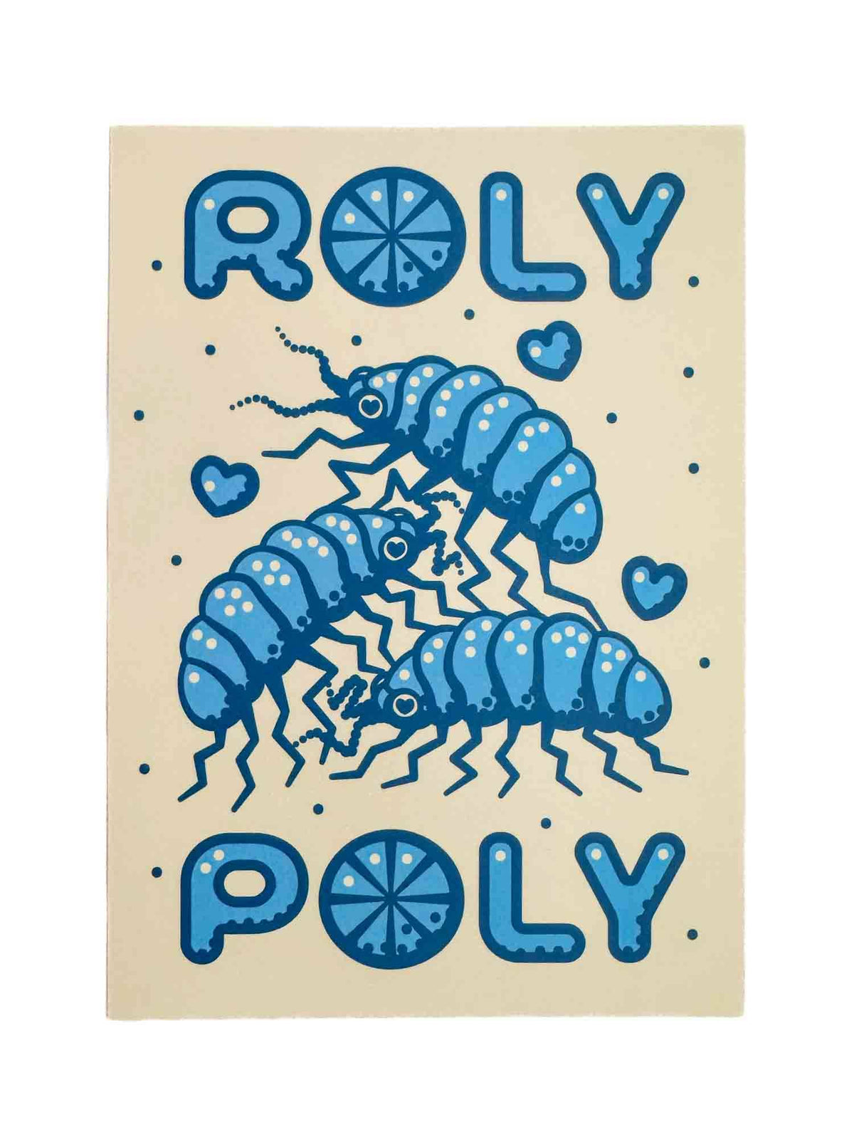 Roly Poly Pillbug Love Postcard