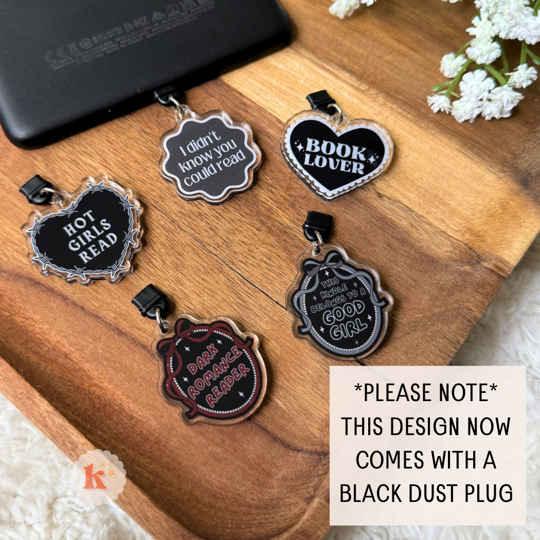 Reading Good Girl Kindle Charm, kindle accessories,bookstore