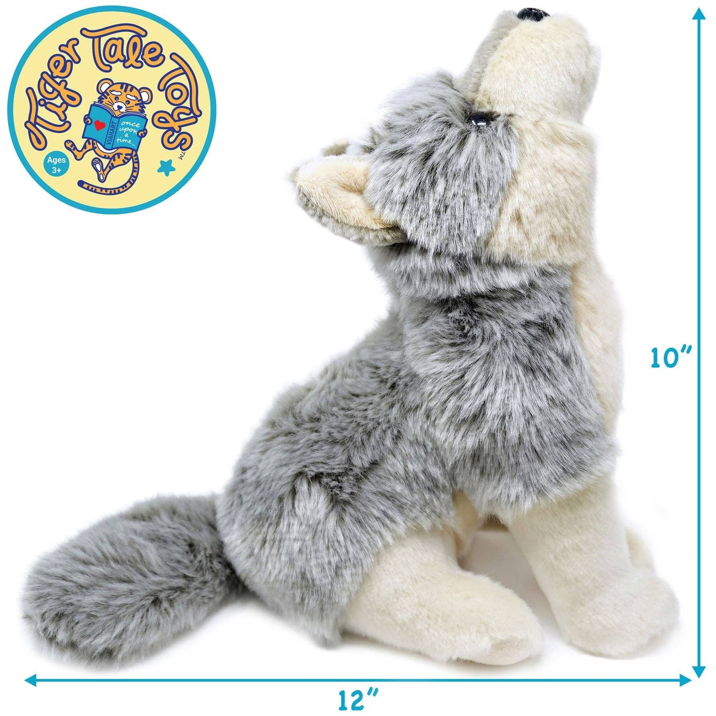 Wolcott The Wolf | 11 Inch Stuffed Animal Plush | By TigerHart Toys