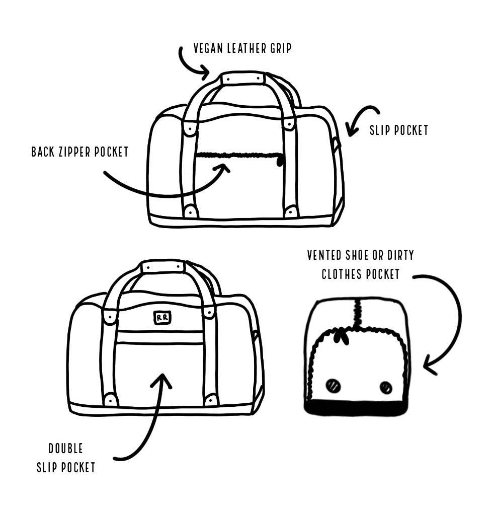 Day Tripper Mini Duffle in Smiles