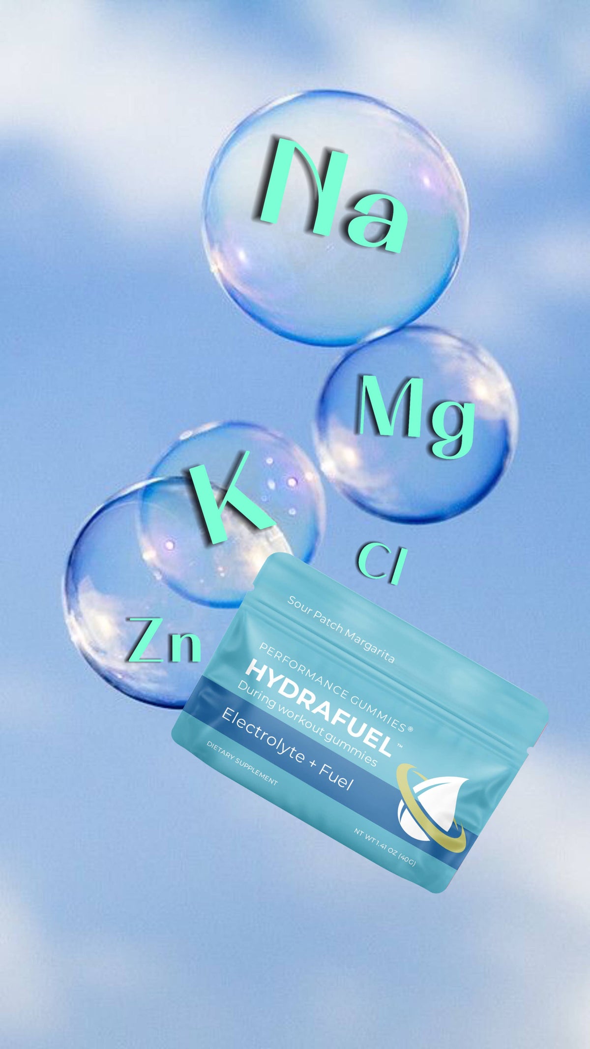 HydraFuel Electrolyte Gummies Sour Patch Margaritas
