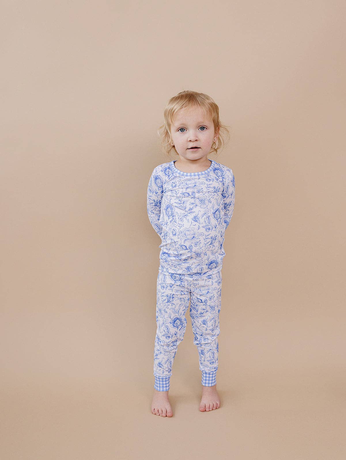 Bamboo Two Piece Set | Blue Flowers