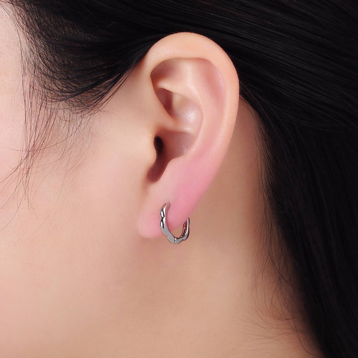 14K Gold Filled 13mm Rounded Huggie Earrings