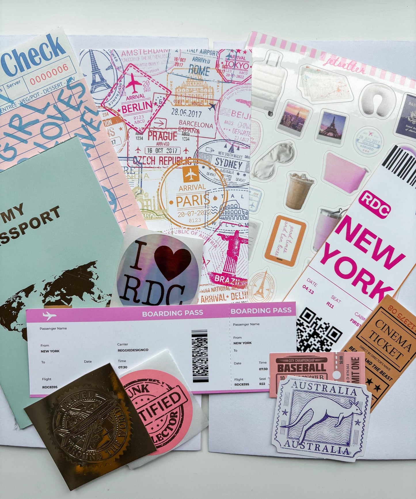 Travel Junk Journal Scrap Epherma Supply Kit