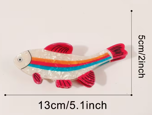 trout hair clip